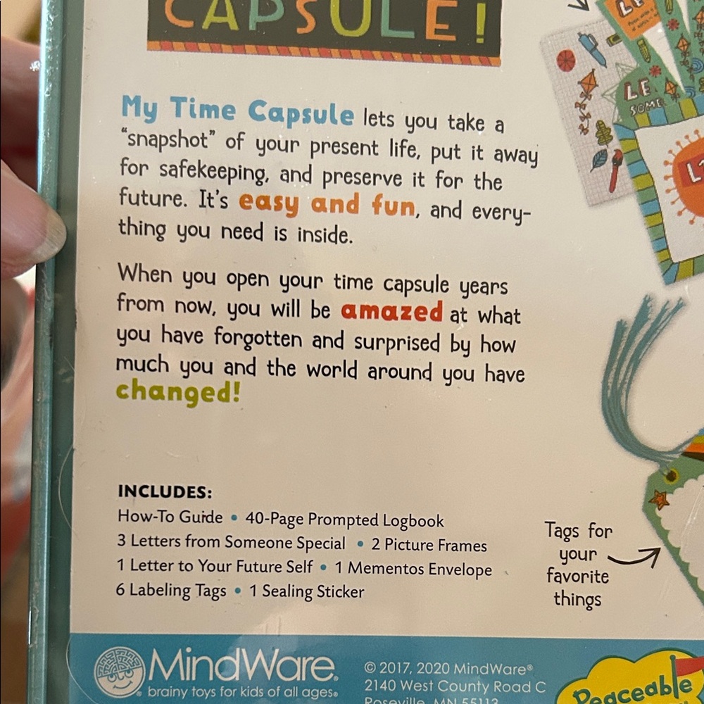 Colorful Time Capsule Keepsake Box - Picture 3 of 6